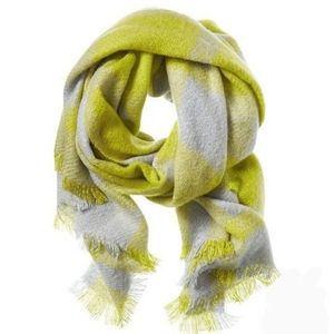 Banana Republic Green and Gray Scarf